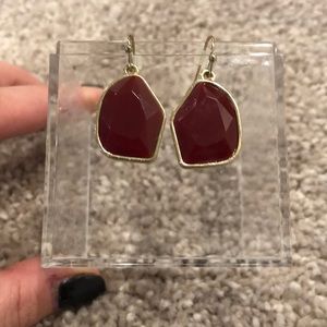 NWOT Red Statement Earrings